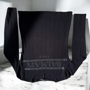Balmain Black Long Sleeve Top. Size S/M. Gently used!